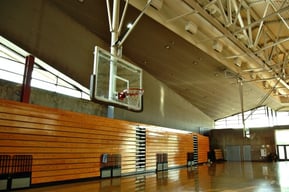 Image description: High school gymnasium