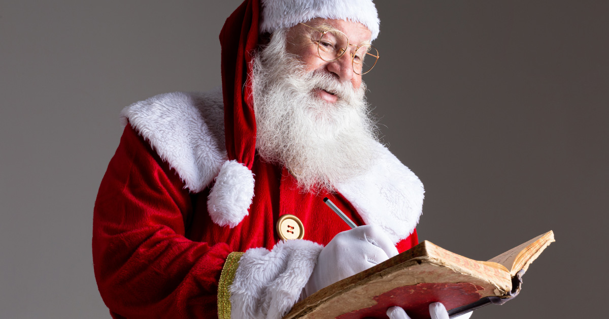 Santa making list