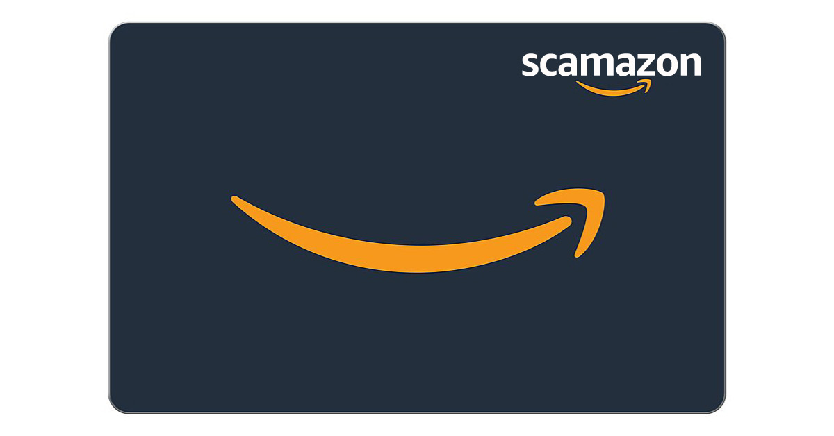 Scamazon gift card