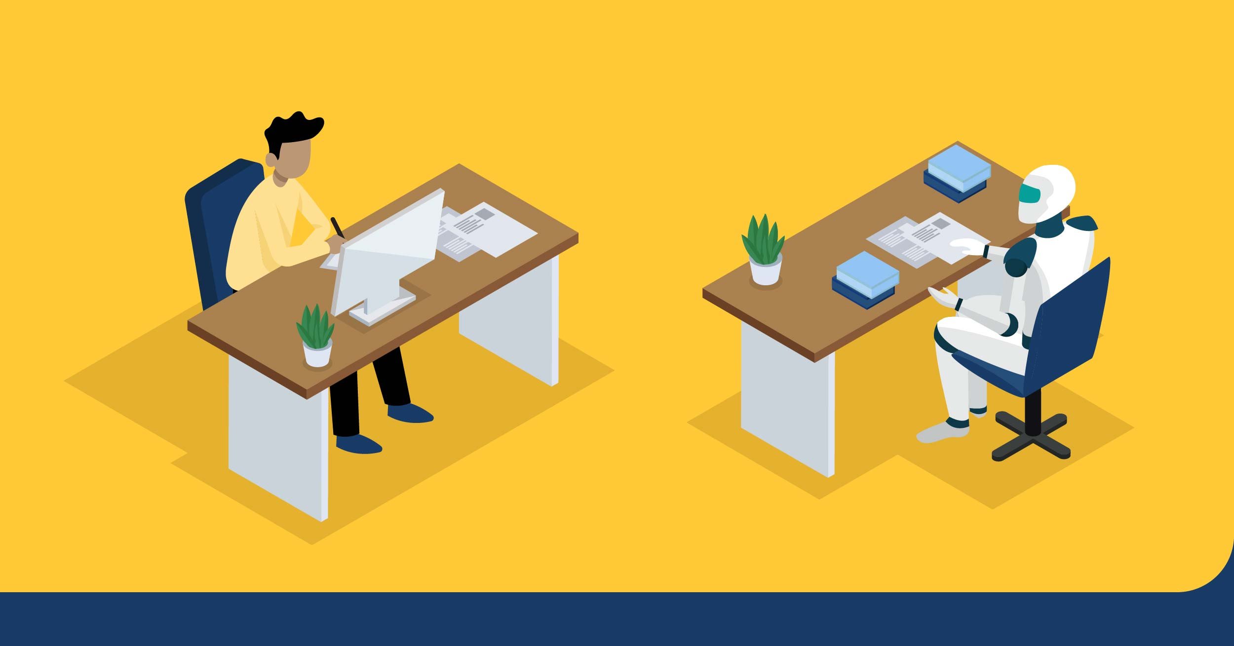 Copilot working with a business.