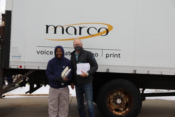 Marco Assists Champion of Books for Africa