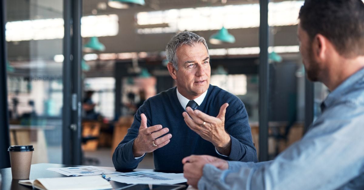 A business consultation with a CMMC consultant.