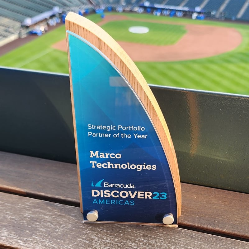 Marco Named Strategic Portfolio Partner of the Year at Barracuda's Discover 23