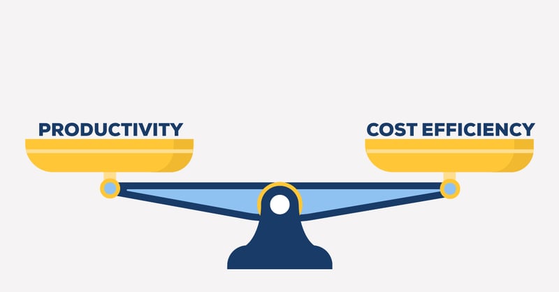 productivity vs. cost efficiency in printing