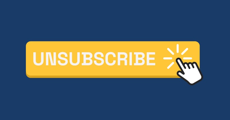 image of an unsubscribe button