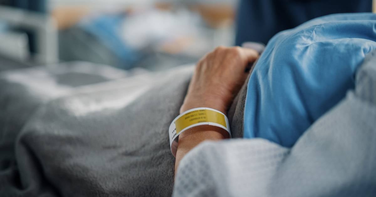 A-hospital-wristband-identifies-an-elderly-patient