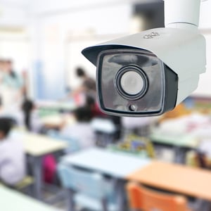Security camera in school