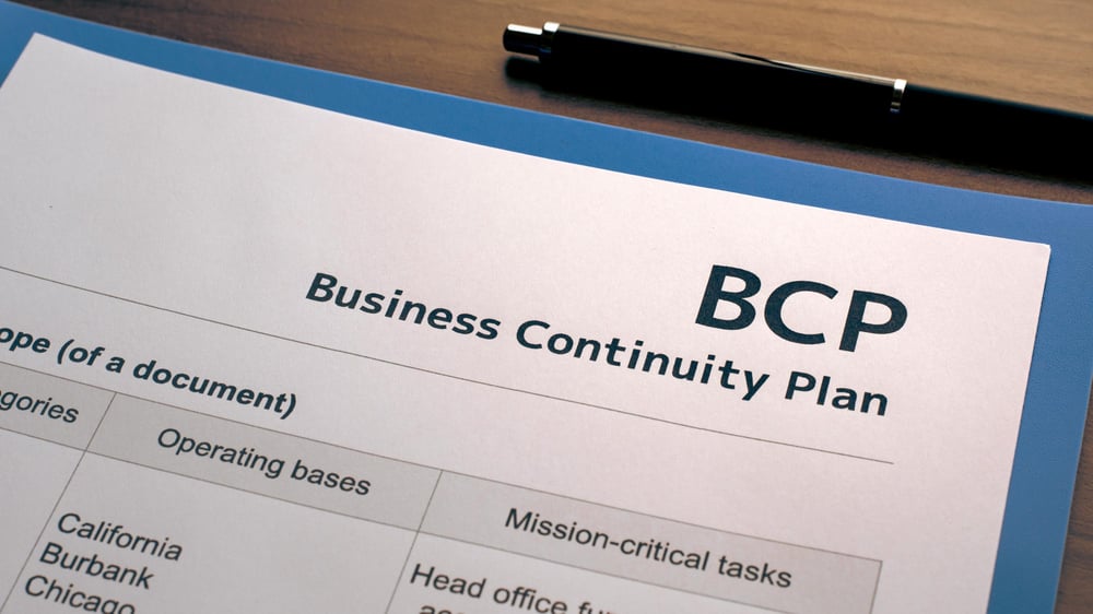 Business Continuity Plan document. 