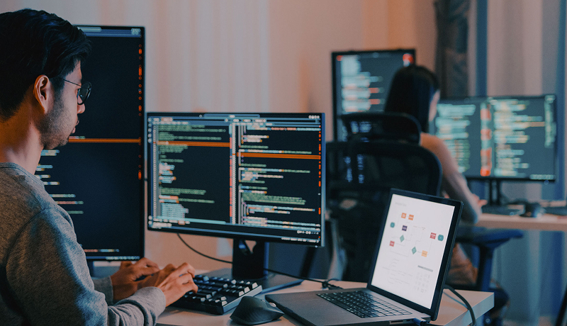 it-expert-working-on-network