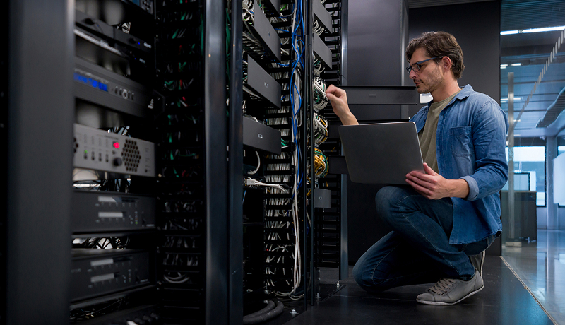 person-assessing-data-servers