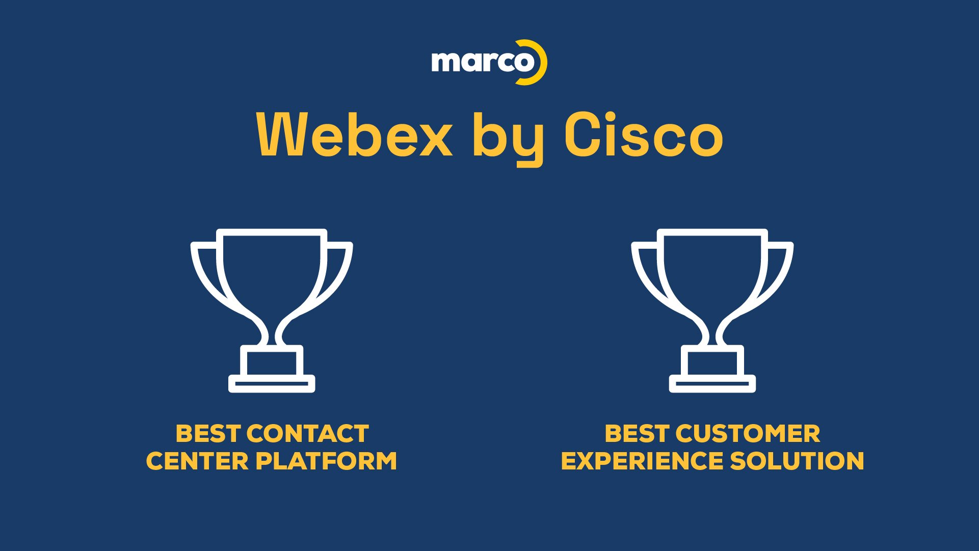 Webex by Cisco trophies
