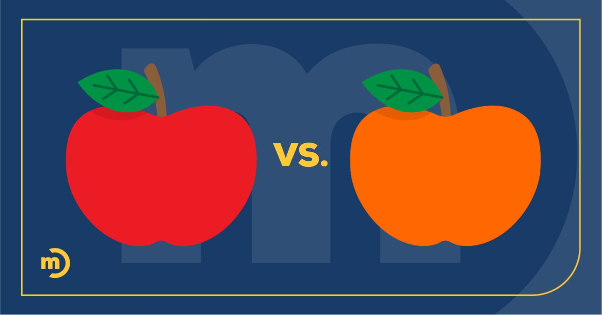 Apple vs Orange Apple
