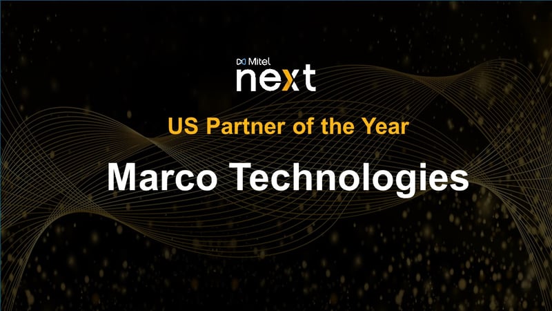 Marco Named US Partner of the Year at Mitel Next 2023
